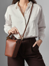 Longchamp Epure Cross bodytas Bruin-vue-porte